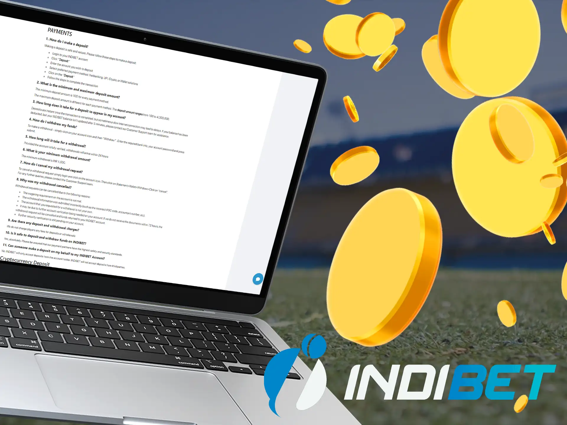 Learn how to top up your balance on Indibet.