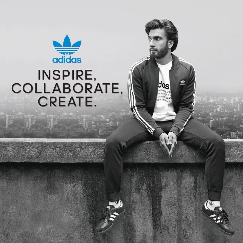 Ranveer Singh Adidas Brand Ambassador endorsement sponsor Ranveer Singh