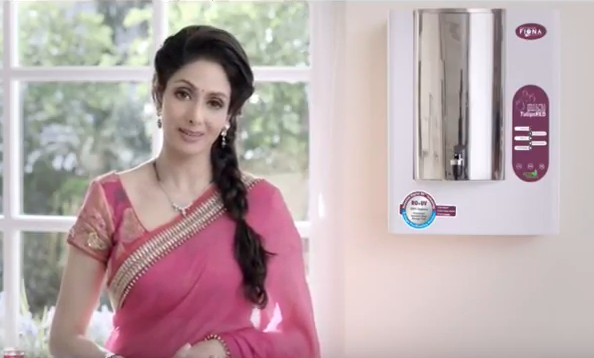 Fiona Water Purifier Sridevi Brand Endorsements Brands Endorsed By Sridevi Ads TVCs Advertising