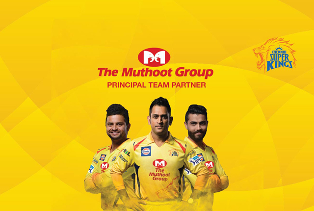 Chennai Super Kings Partners Sponsors Brands Companys Logos Jersey TVc Advert The Muthoot Group