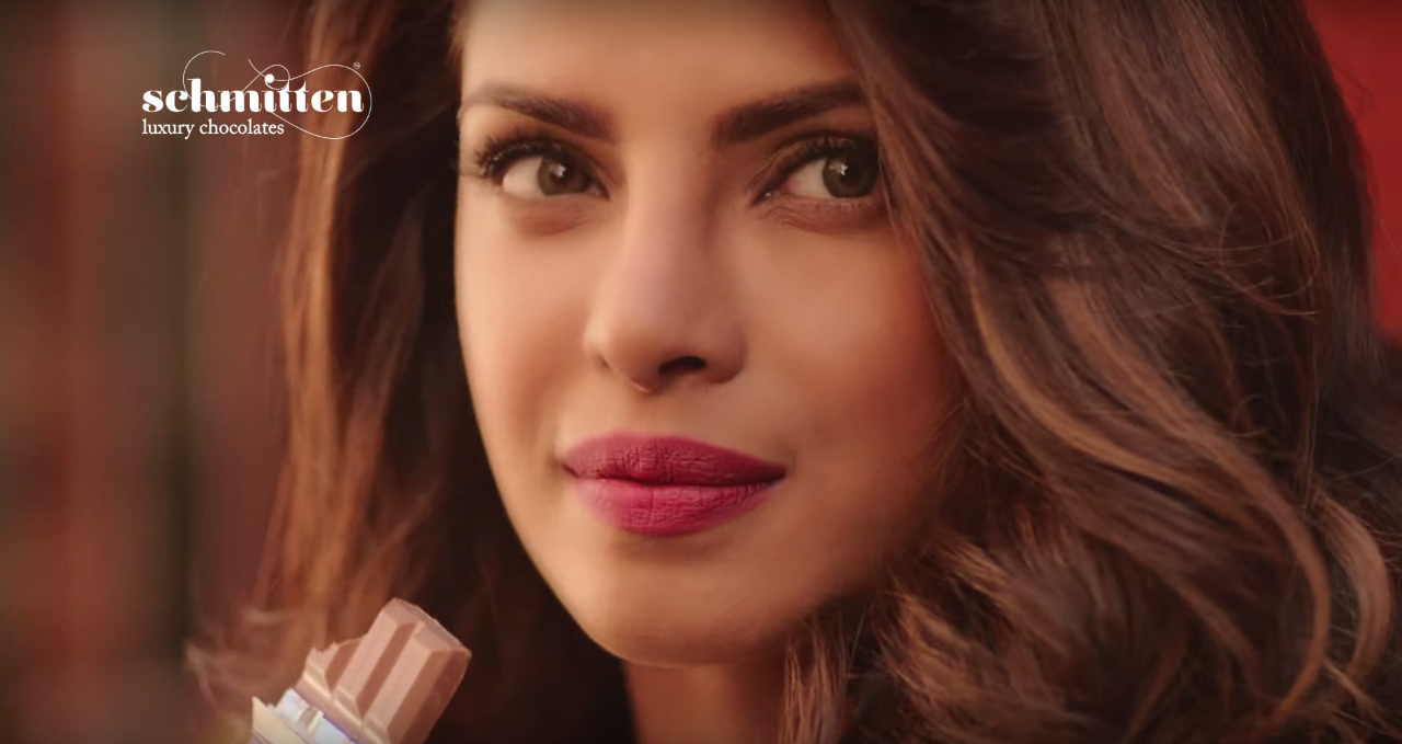 Priyanka Chopra Advertisements Endorsements Commercials TVCs Ad Films Advertising Marketing Promotions Brand Value Schmitten Luxury Chocolates