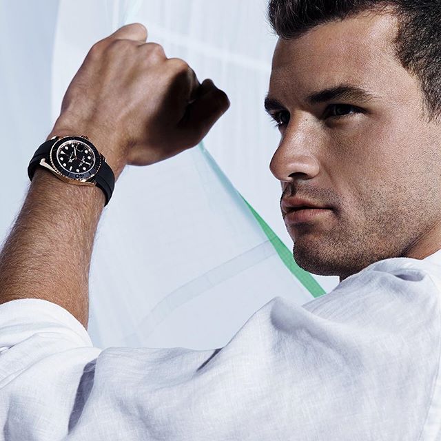Wrist Watch Brands Endorsed Promoted advertised by tennis stars players Grigor Dimitrov –  Rolex