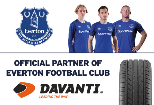 Everton Football Club Partners Sponsors Brand Associations Logos Advertising Davanti Tyres