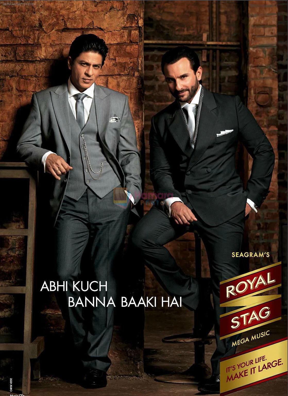 Shahrukh and Saif Ali Khan in Seagram's Royal Stag Ad shown to user