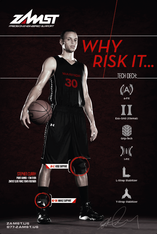 NBA Basketball Star Stephen Curry Extends Partnership with Zamst to  Stabilize Ankle - Zamst Blog