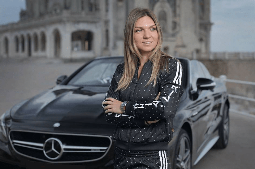 Luxury cars endorsed advertised promoted driven by tennis male female players sports sponsors list Simona Halep