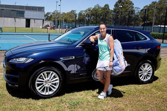 Luxury cars endorsed advertised promoted driven by tennis male female players sports sponsors list Ash Barty