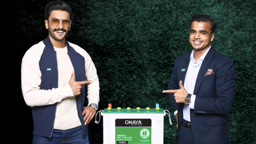 Ranveer Singh Brand Ambassador endorsement list advertising commercials TVCs ads marketing Okaya Power Group