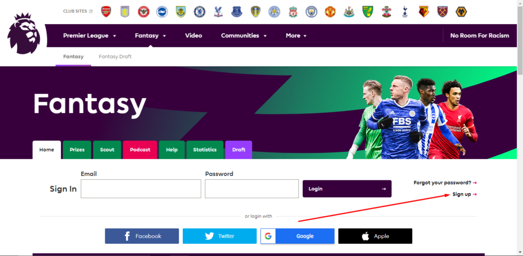 How To Create A Fantasy Premier League Fpl Account