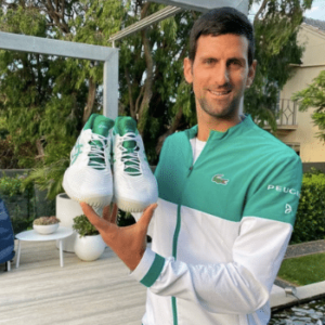 Novak Djokovic's shoe sponsor - Asics