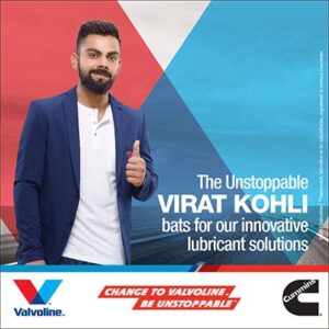 Virat Kohli Brand Endorsements - Valvoline
