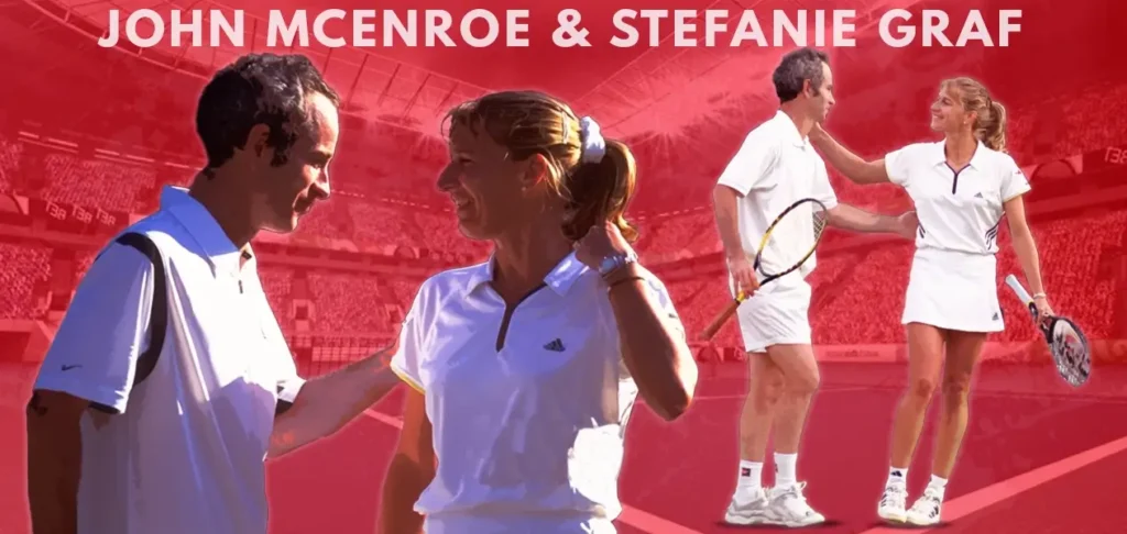 John McEnroe and Steffi Graf