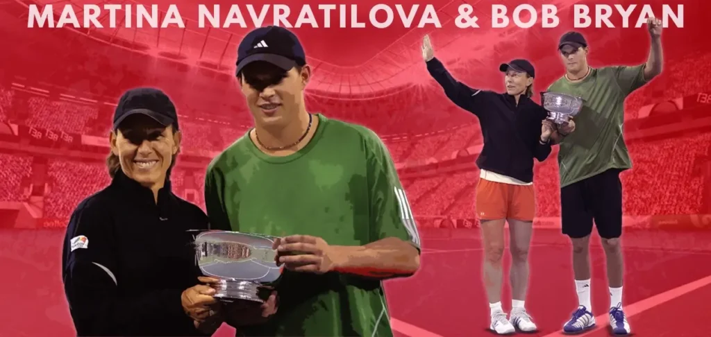 Martina Navratilova and Bob Bryan