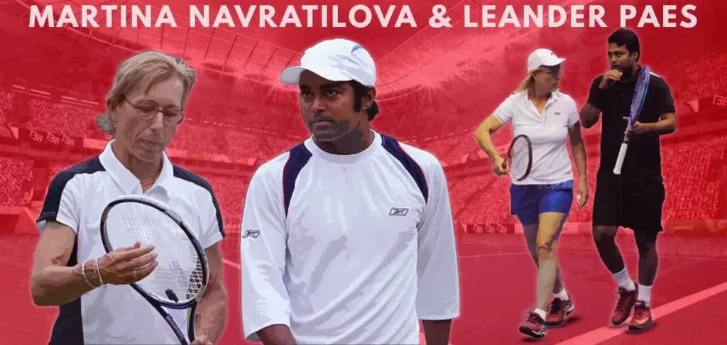 Martina Navratilova and Leander Paes