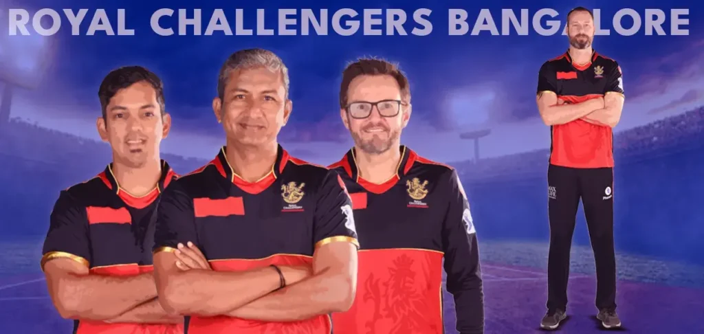 Royal Challengers Bangalore Coaches  - Sanjay Bangar, Mike Hesson, Adam Griffith, Malolan Rangarajan