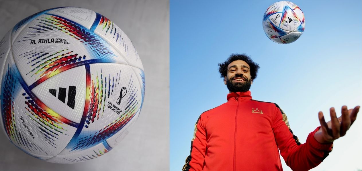 Adidas unveils Official Match Ball of FIFA World Cup 2022 Mohamed Salah
