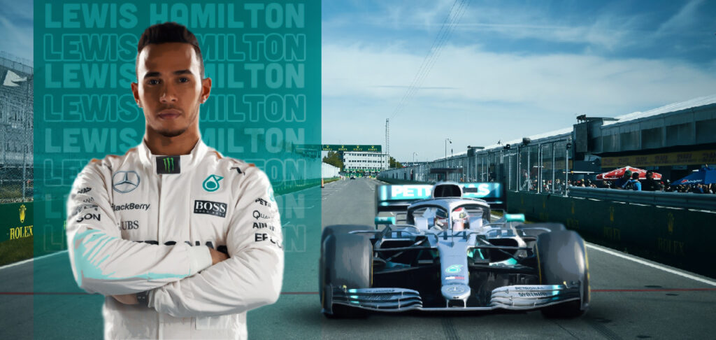 F1 Driver with Six Grand Slams - Lewis Hamilton