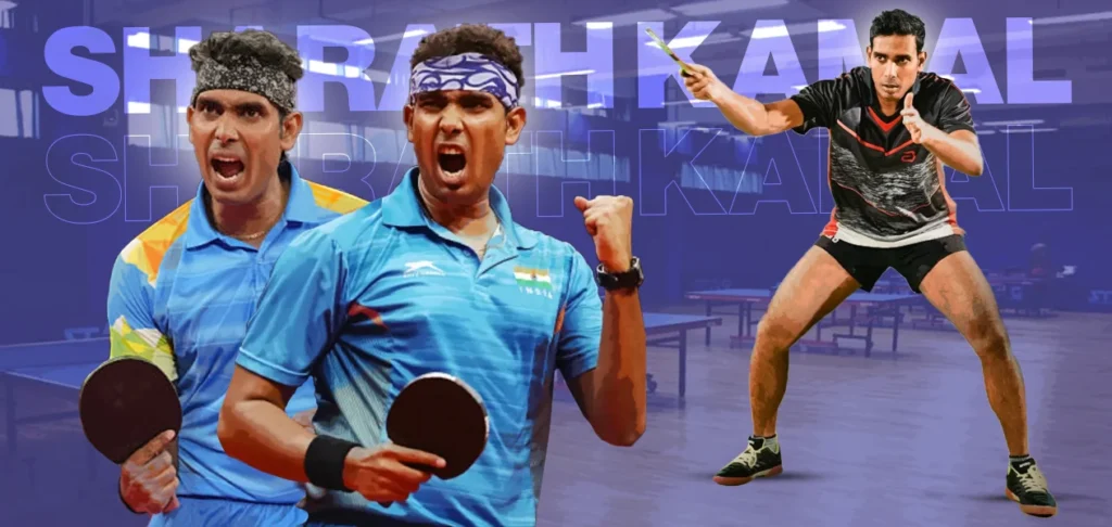 Top Indian table tennis players #2) Sharath Kamal