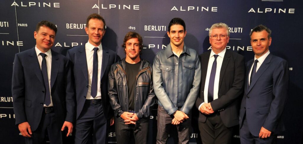 Alpine nets Berluti partnership