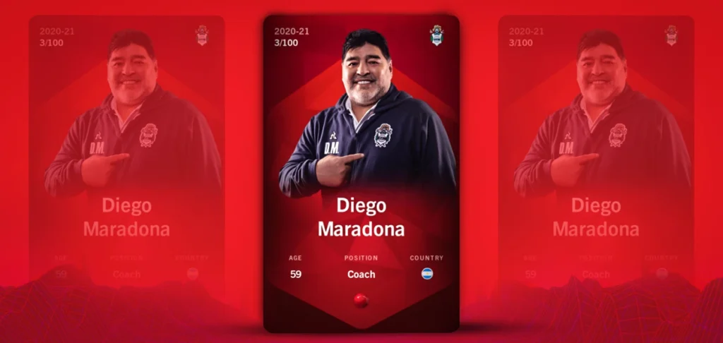 5. Rare Diego Maradona 2020-21 (US$4.3 million) 
