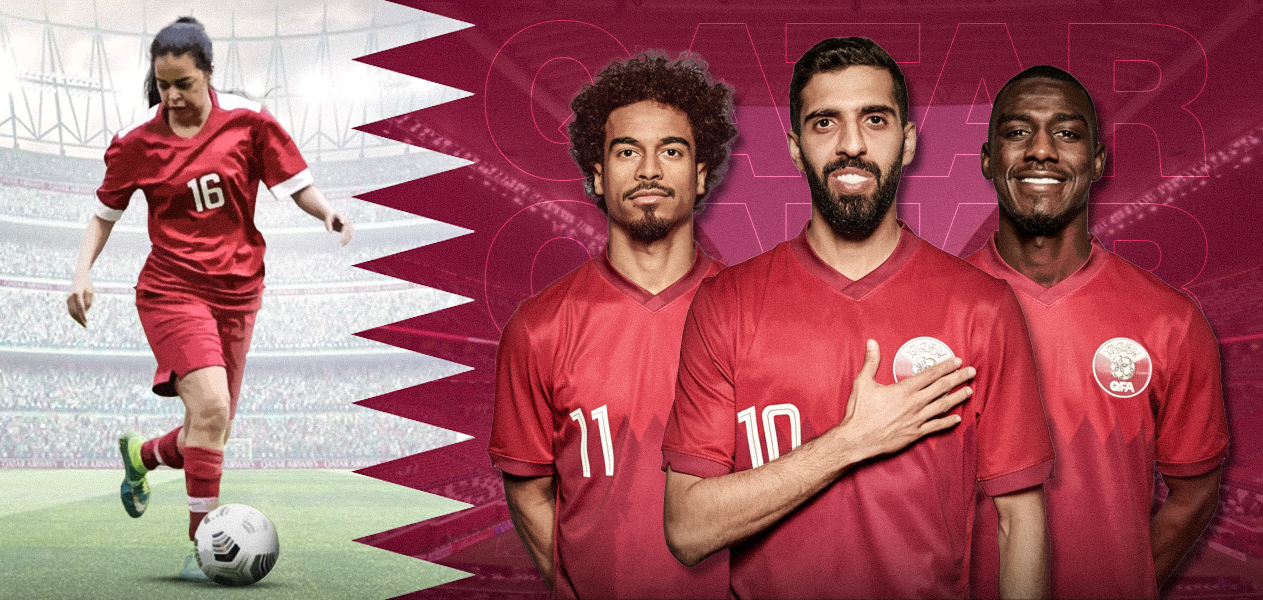 Qatar national football team sponsors 2022 men's women's national football team