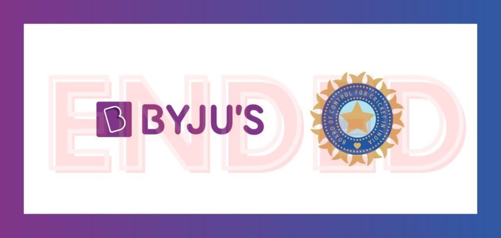 BYJU'S set to end partnership with BCCI