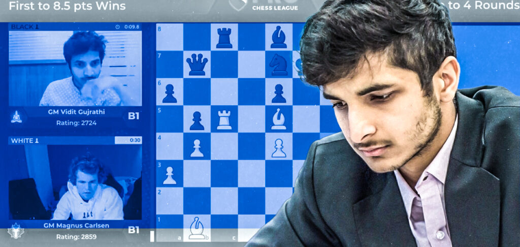 Chess Pro League: India #2 Vidit Gujrati hands Magsun Carlsen 1st defeat in the league 