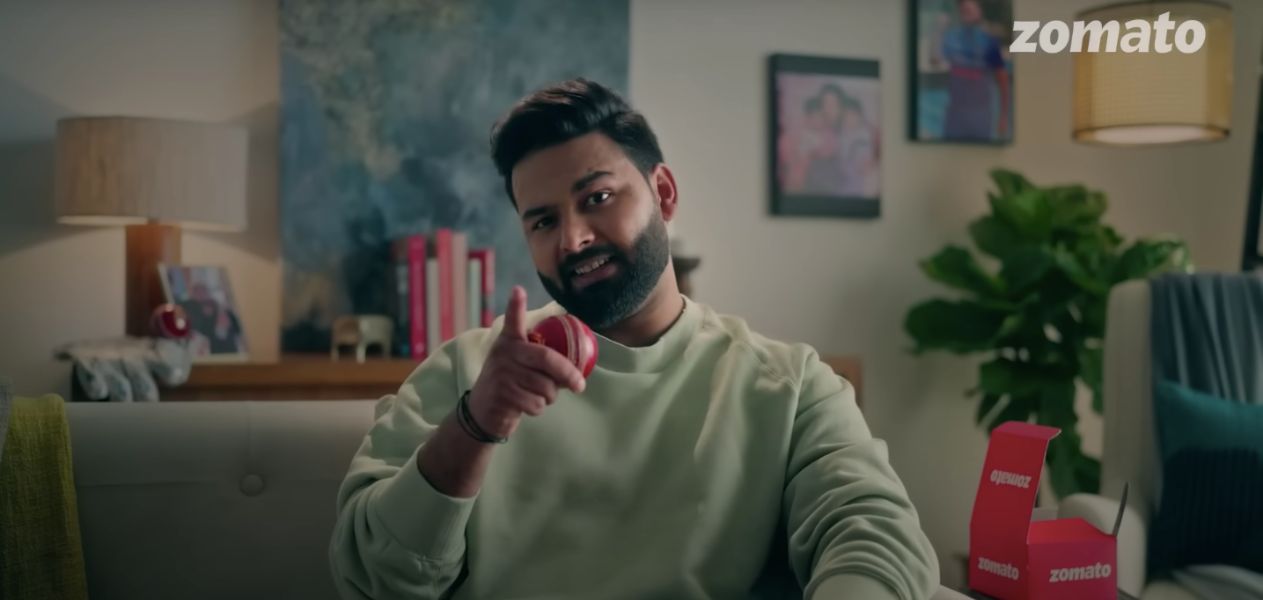 Rishabh Pant returns in new Zomato advertisement