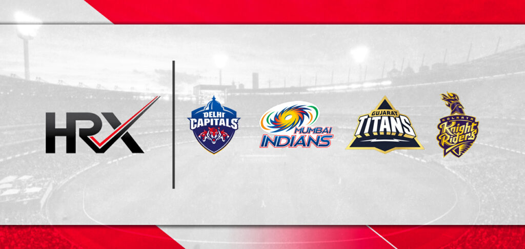 HRX collaborates with four IPL teams as Official Merchandise Partner