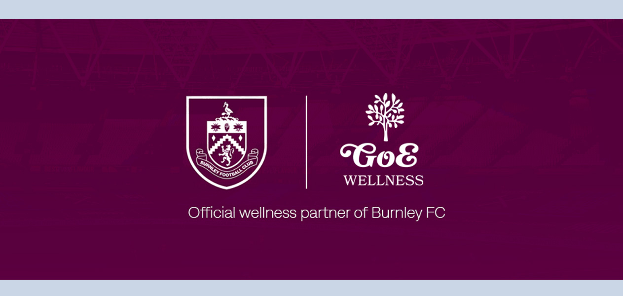 Burnley announce partnership with GoE Wellness