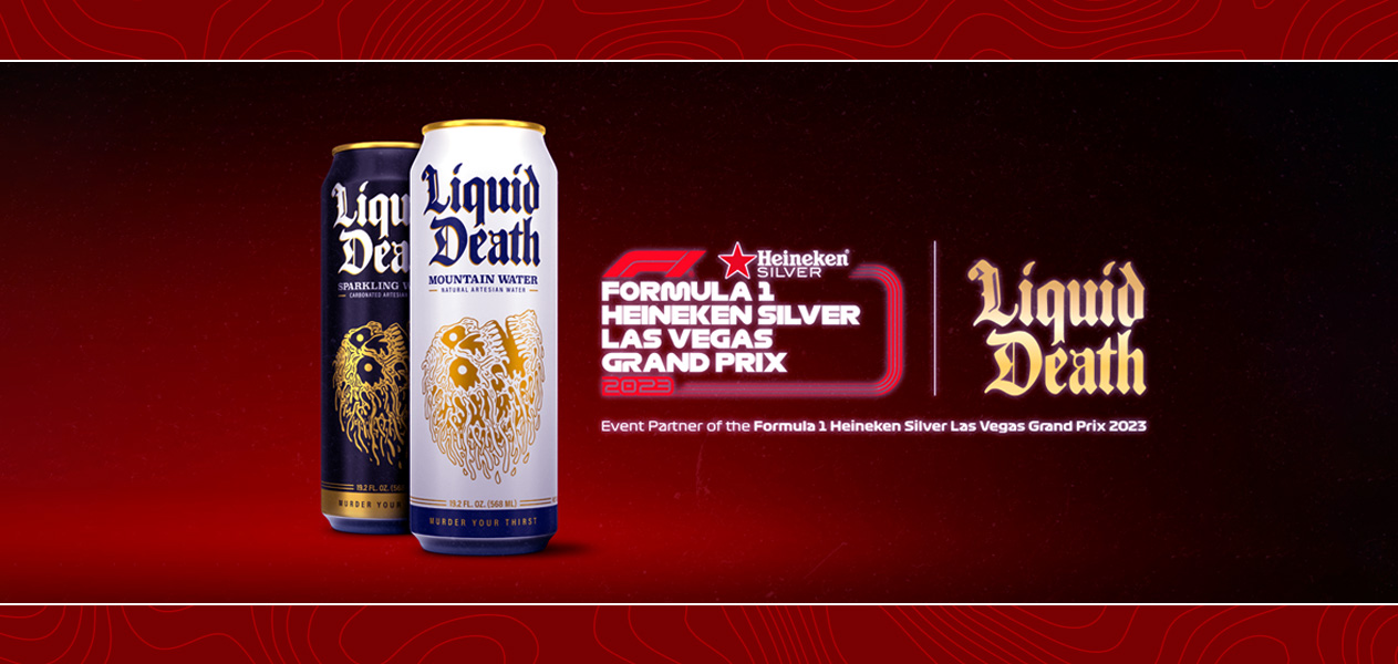 Las Vegas GP 2023 partners with Liquid Death