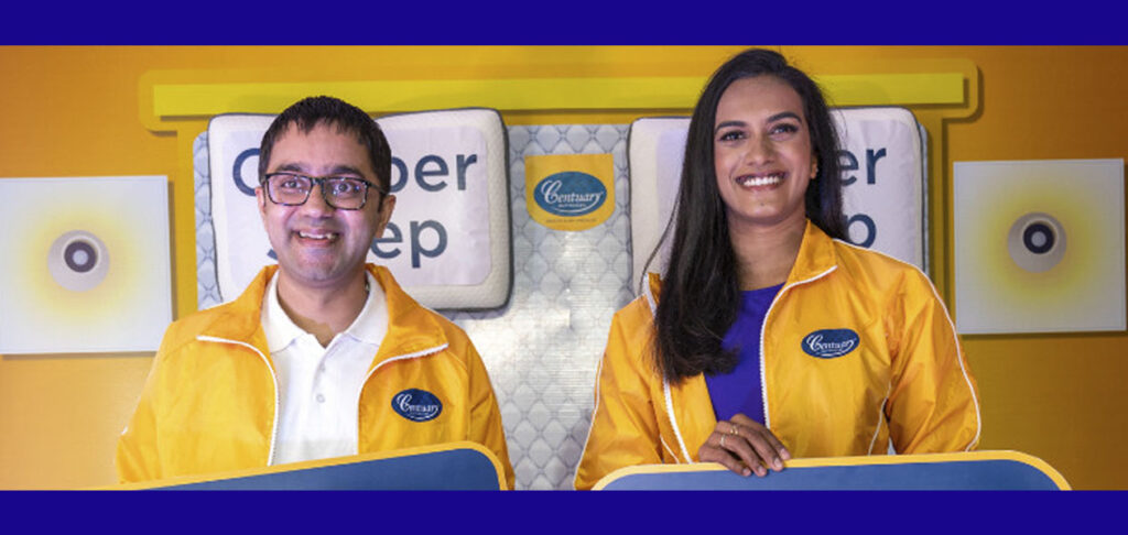 PV Sindhu teams up with Centuary Mattress