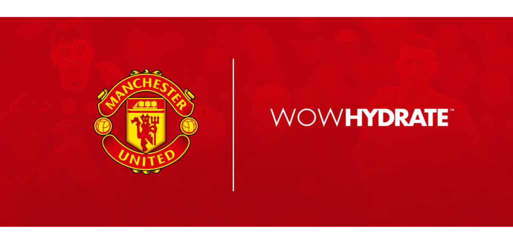 Manchester United signs new partnership with WOW HYDRATE