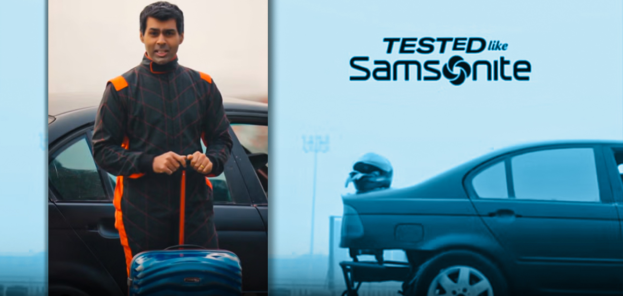 Karun Chandhok stars in latest Samsonite campaign