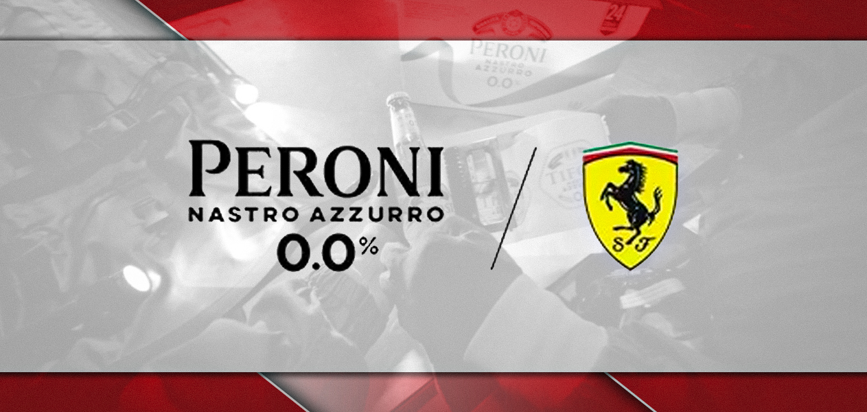 Ferrari teams up with Peroni Nastro Azzurro 0.0%