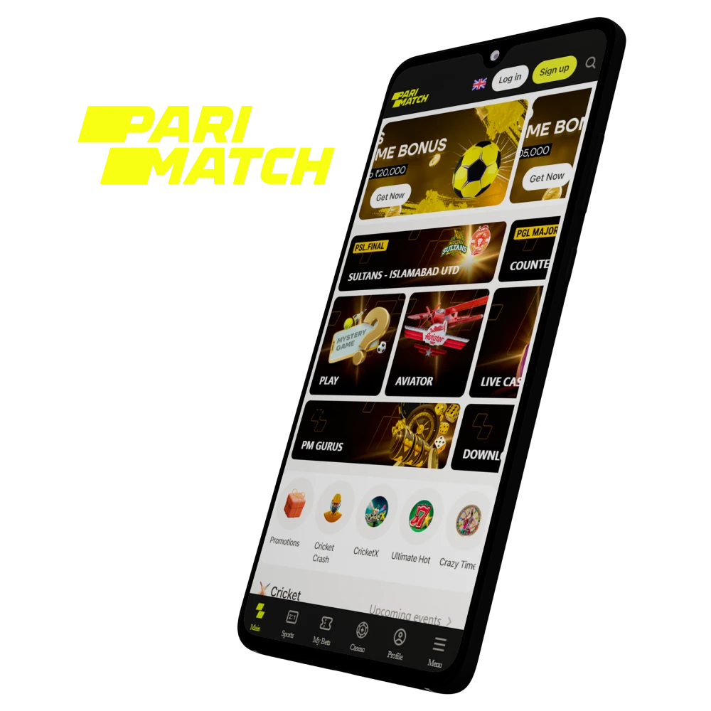 Play casino games and place sports bets wherever you are with the Parimatch app.