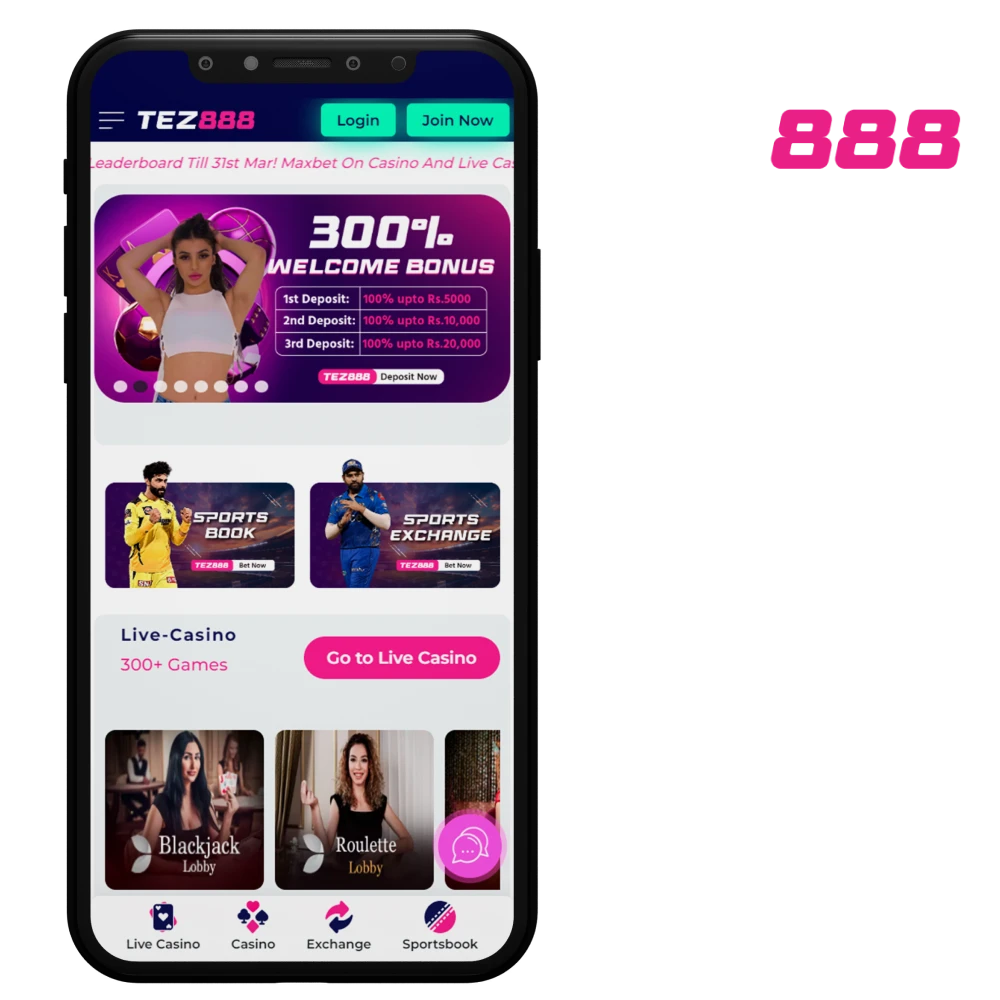 Find out how to download the Tez888 app on your mobile device.