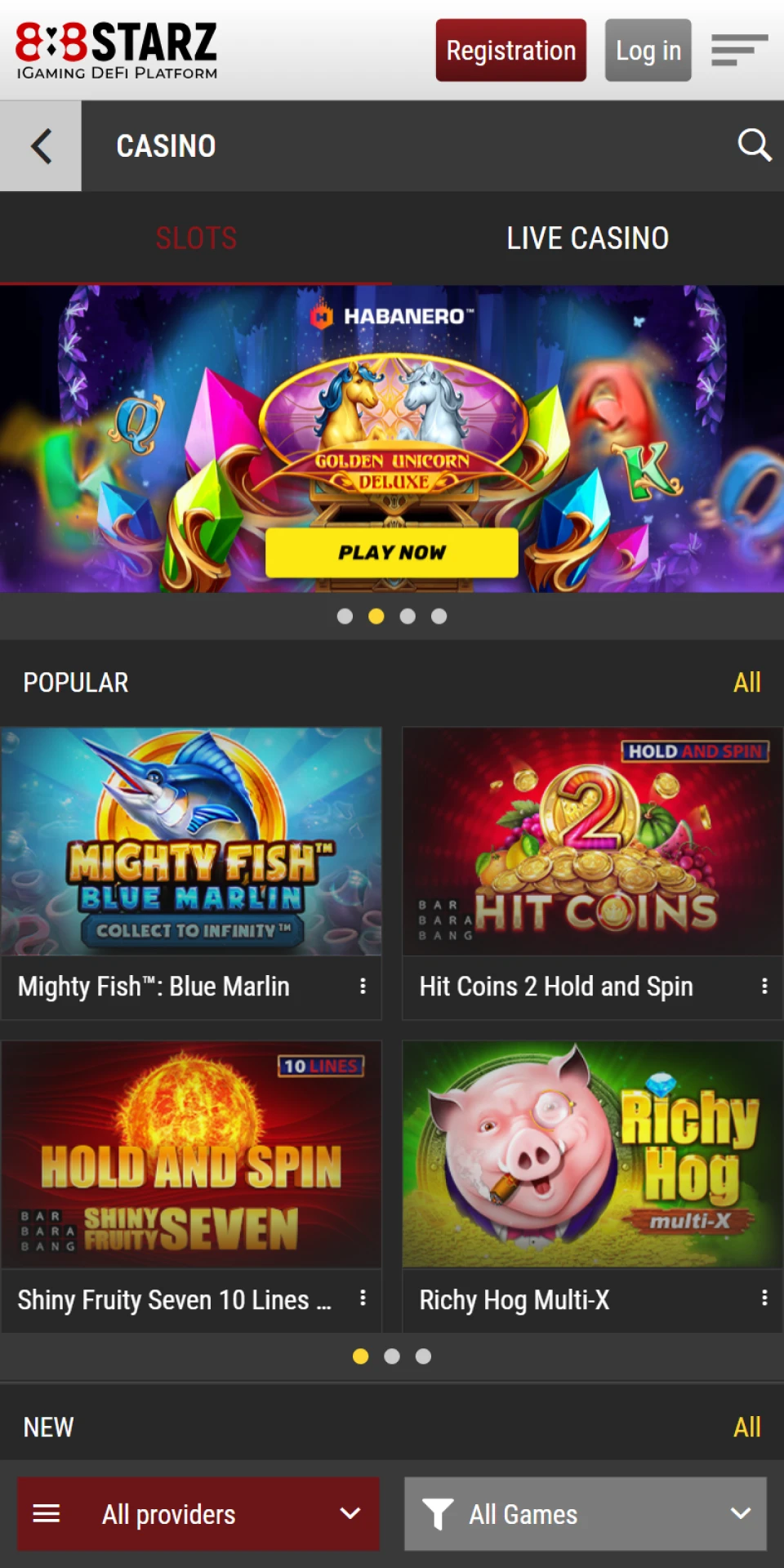 Play casino games on the 888Starz mobile app.