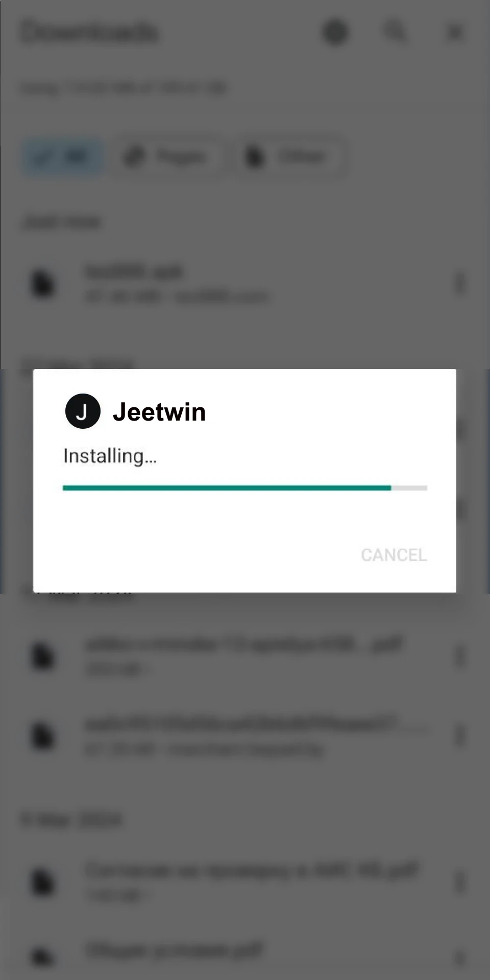Install the Jeetwin APK file and start using the app.