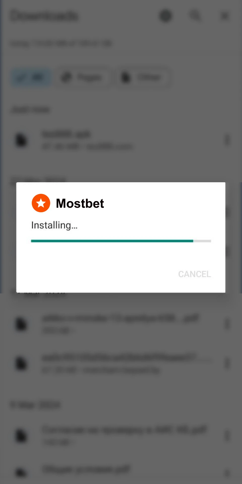 Install the Mostbet app on your Android device and start placing bets.