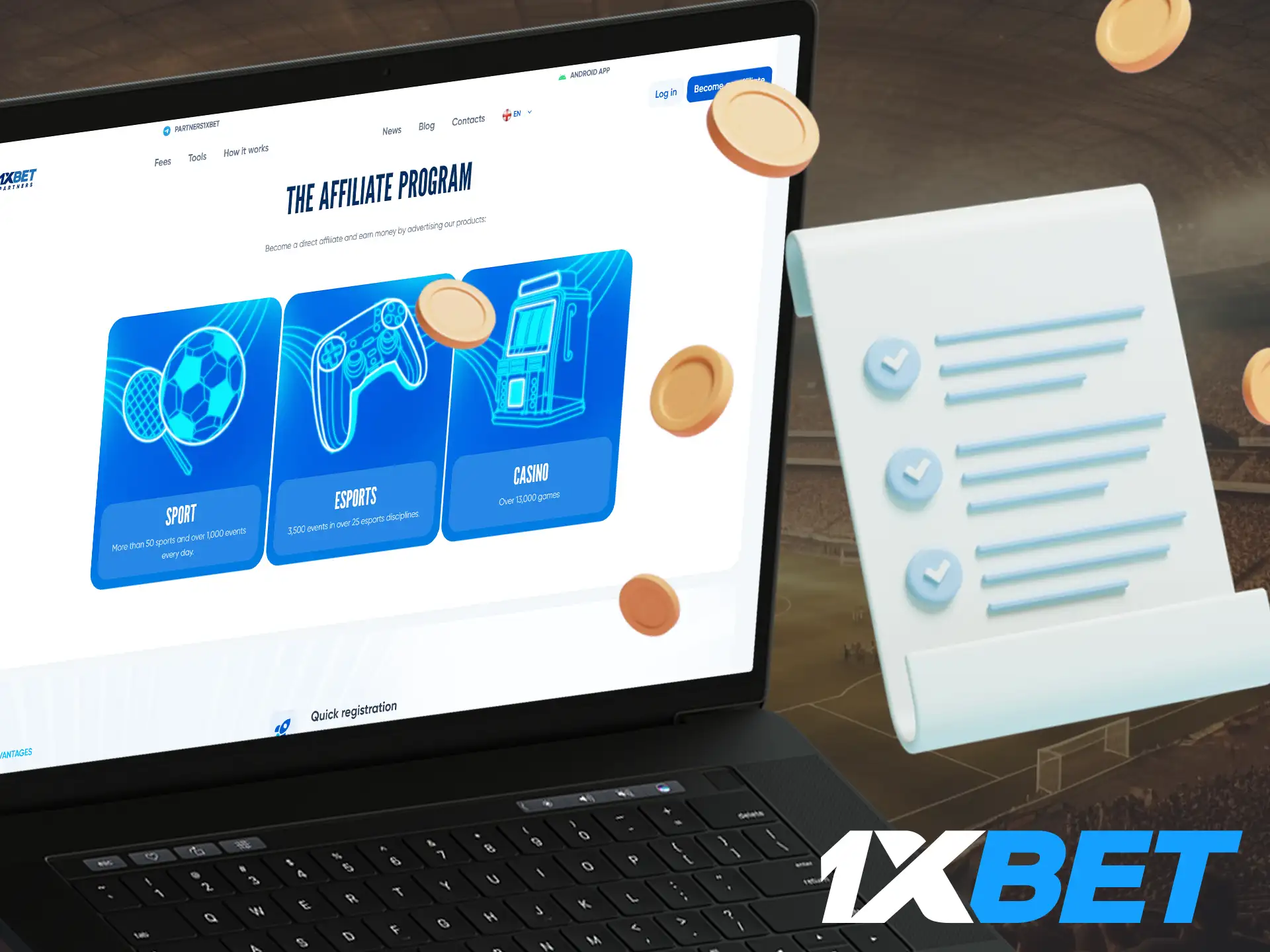 For Indian players 1xBet sport betting site offers a loyalty program where users can earn extra money by participating.