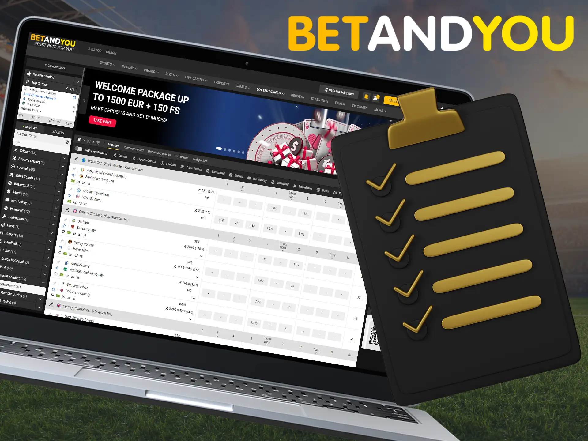 The legality of Betandyou in India is confirmed by the official license of Curacao, which makes the bookmaker completely legal in the country.