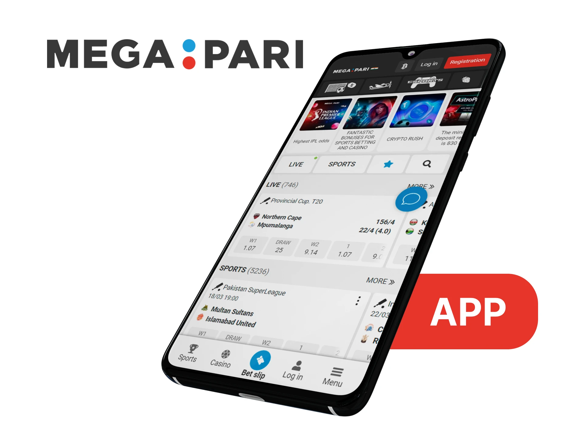 Download the Megapari app for betting on cricket and always be in the black.