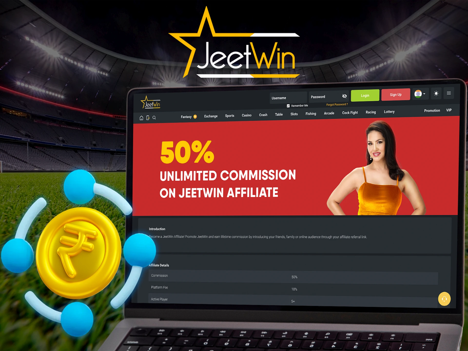 Find out about JeetWin's affiliate programme.