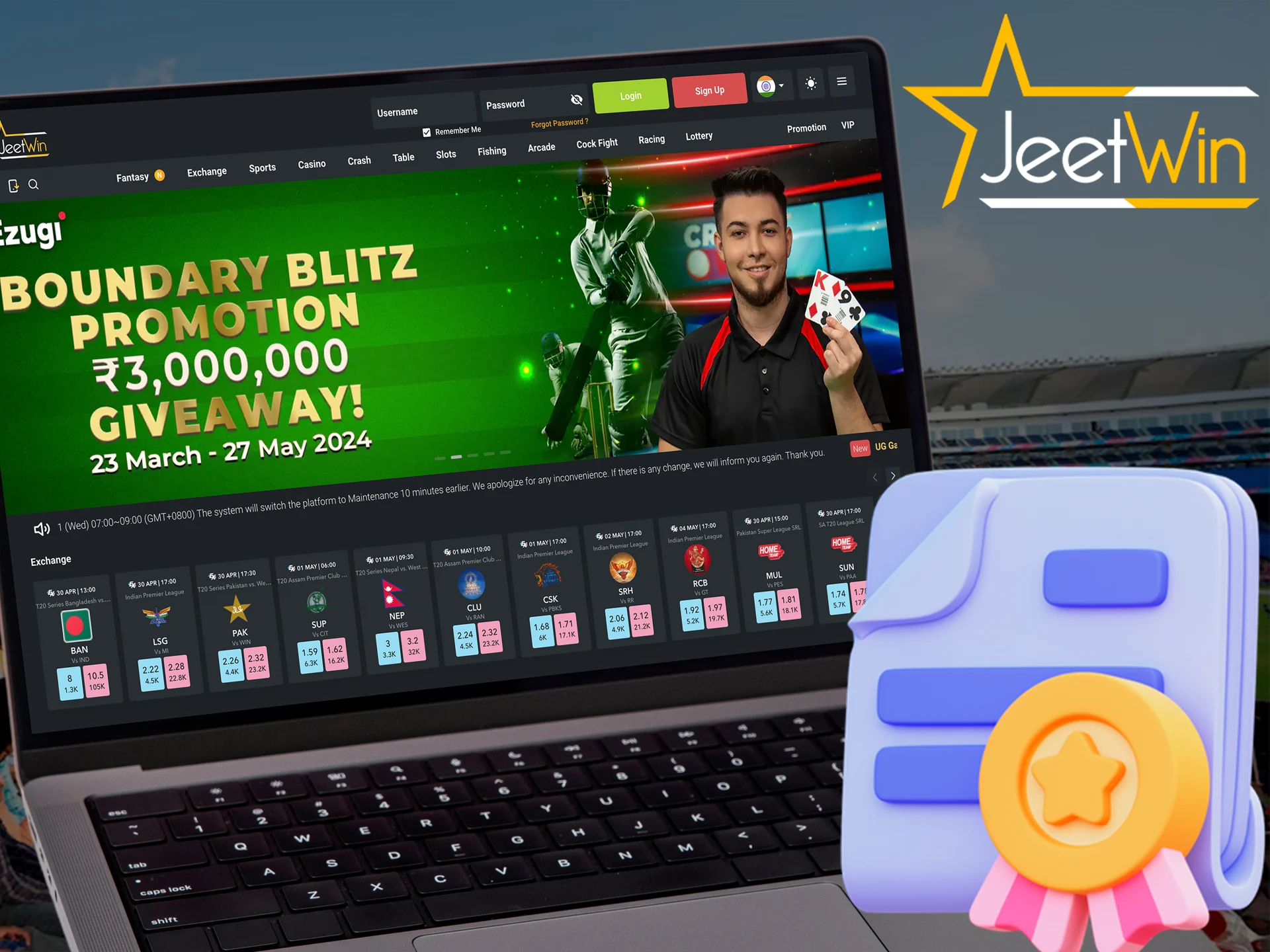 Find out more about the legality of JeetWin casino.