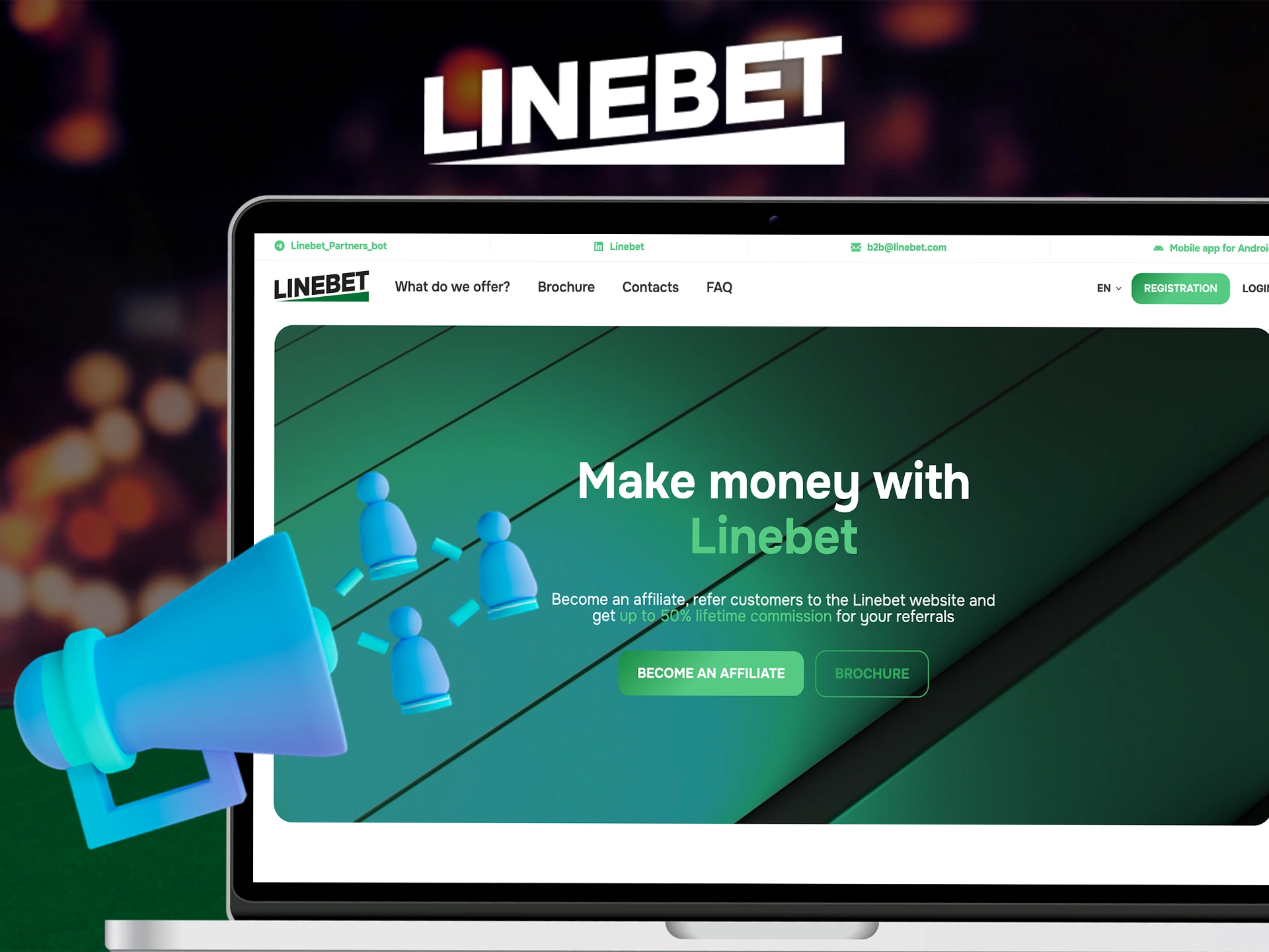 Earn money with LineBet affiliate programme.