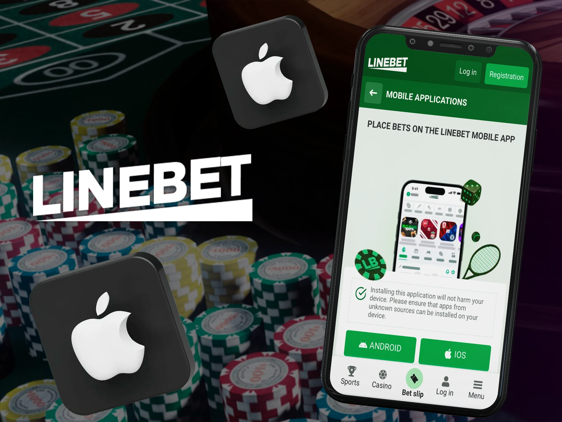 Try your luck with the Linebet app on ios.
