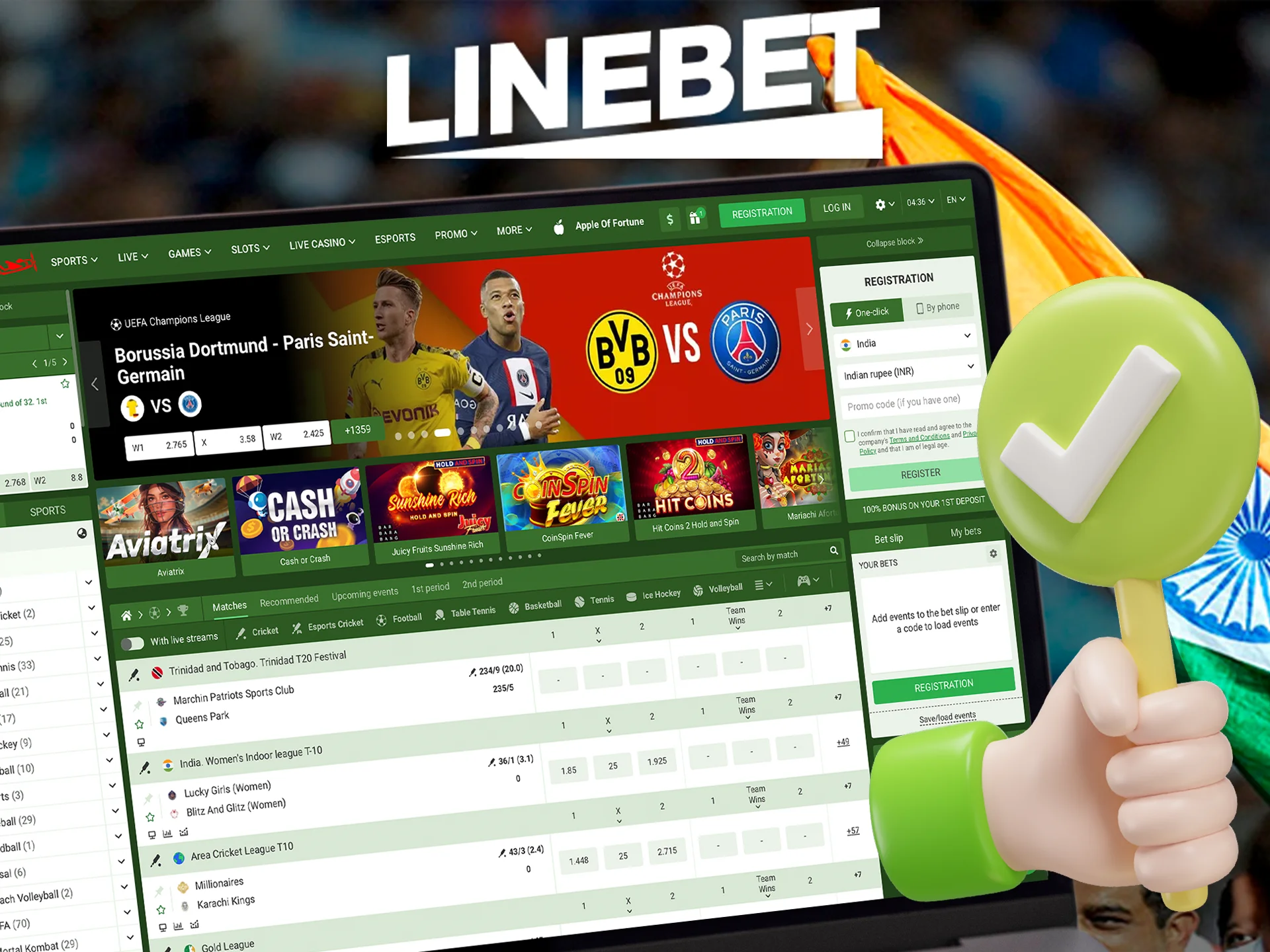 Read about the legality of Linebet casino.