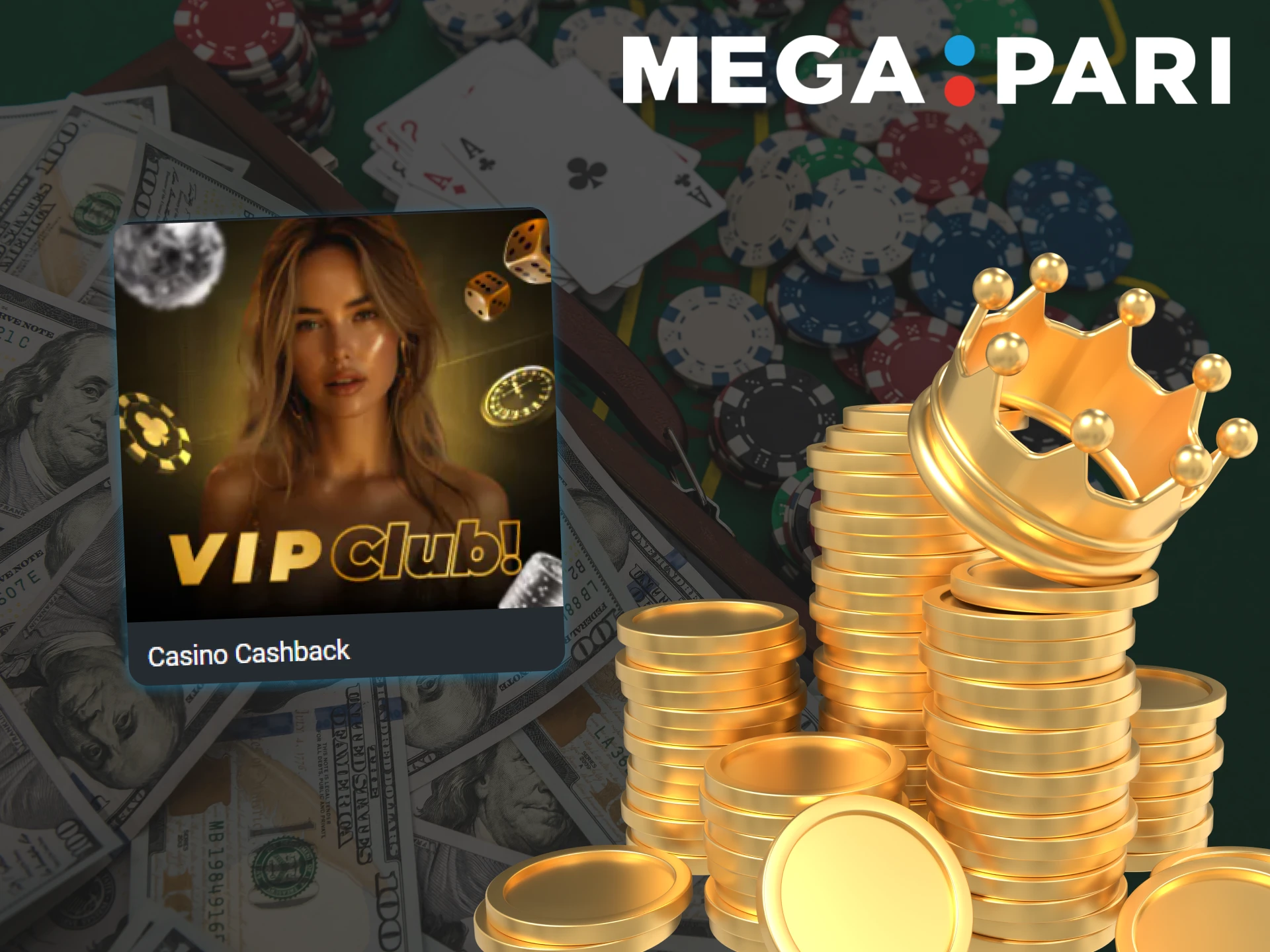 Learn how to become a member of Megapari loyalty programme and receive increased cashback from online casino games as you level up.