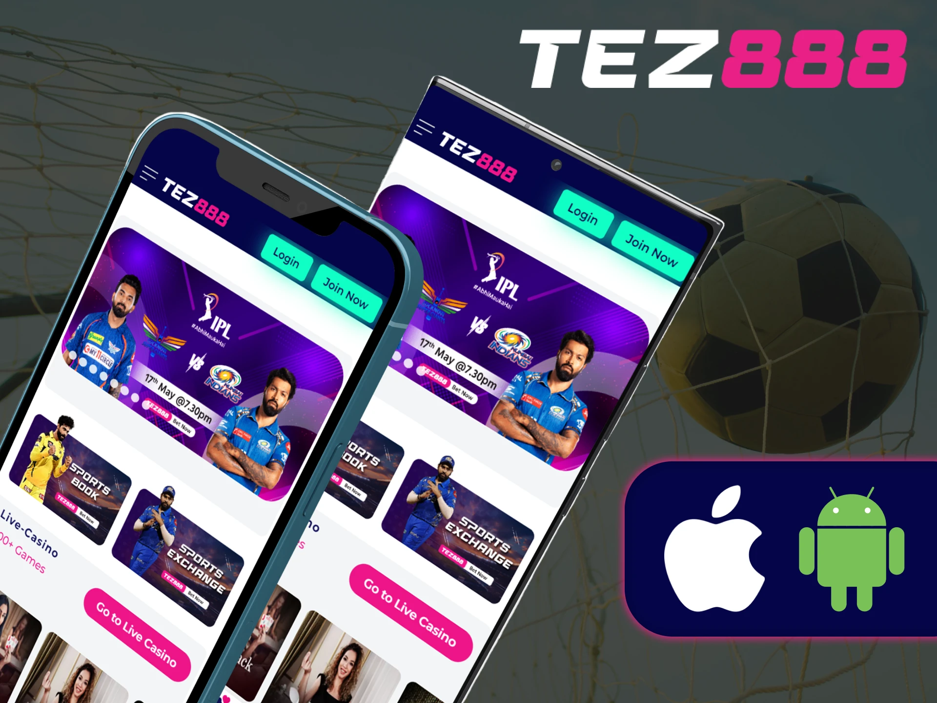 Tez888 has a convenient app for Android and iOS, download it.